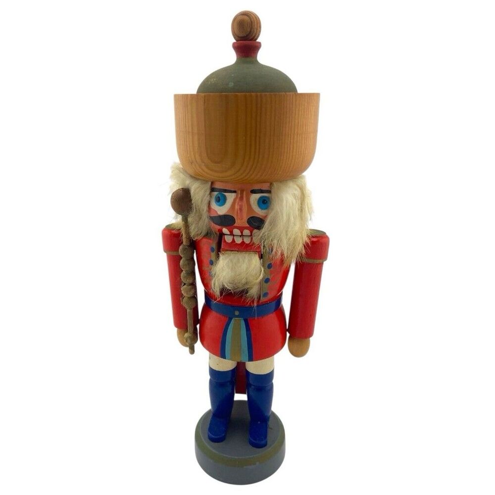 German Democratic Rep. Nutcracker Soldier/King Veb Raum U. Tafelschmuck Gahlenz - Picture 1 of 2